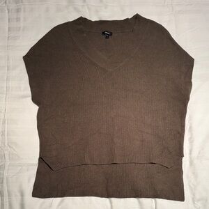 Express Taupe Knit Sweater Vest